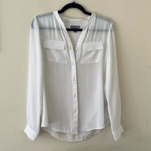 Sears White Button Down Shirt